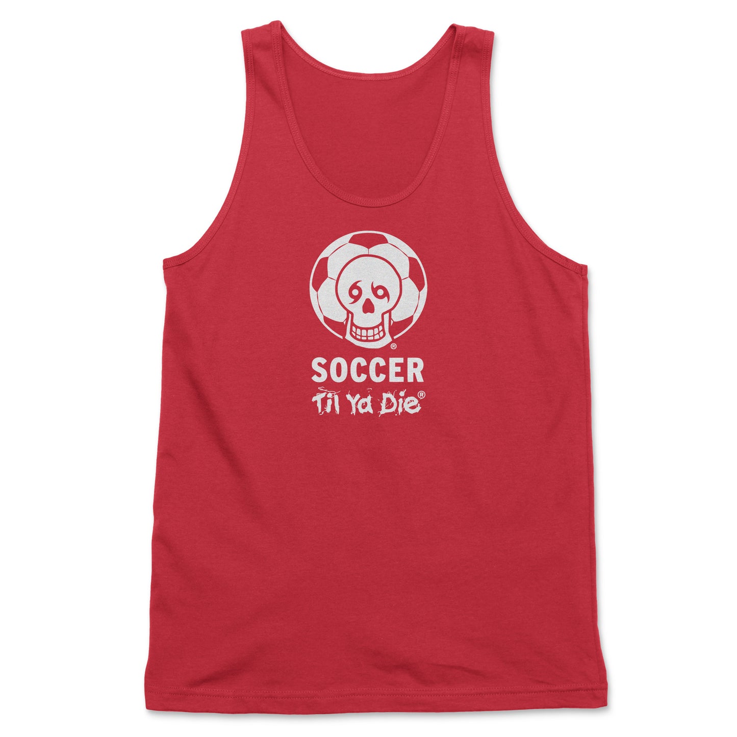 Soccer Til Ya Die Skull w/ Soccer Ball Tank Top