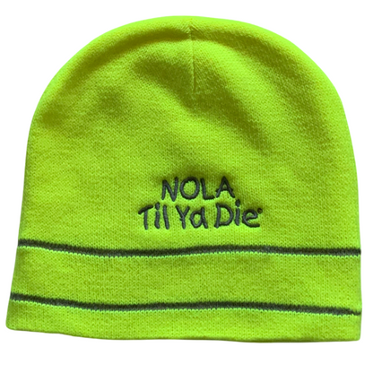Nola Til Ya Die Beanie, Reflective Knit