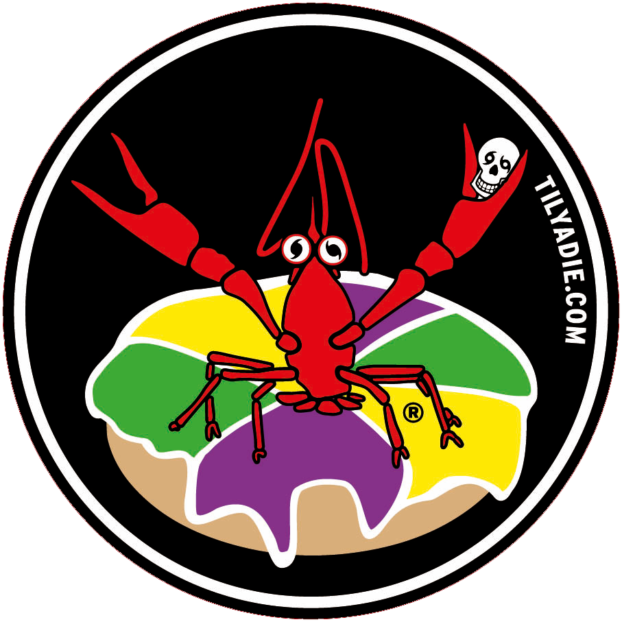 Crawfish w/ King Cake Sticker