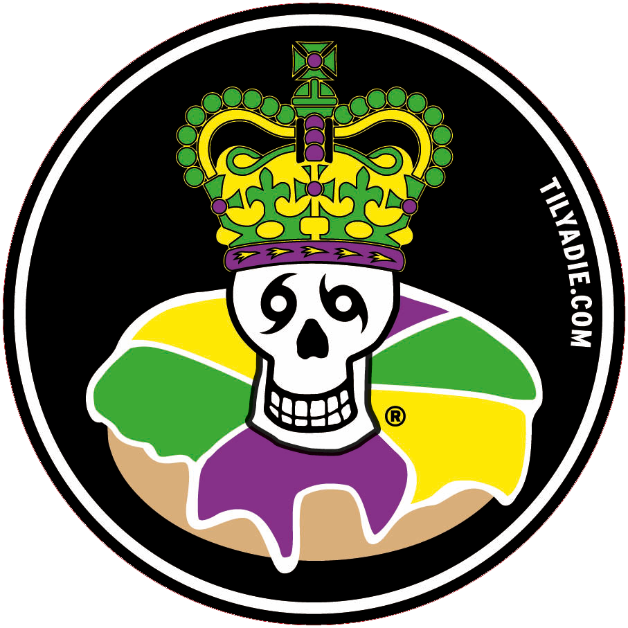Skull King King Cake Sticker