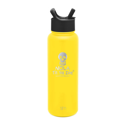 Nola Til Ya Die Water Bottle, 40 oz
