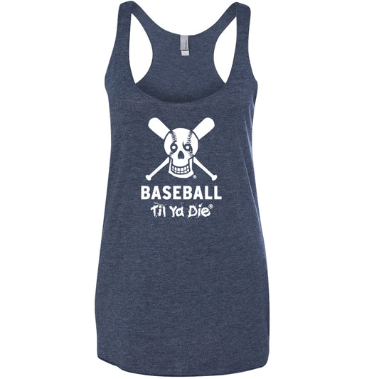 Baseball Skull Bats Racerback