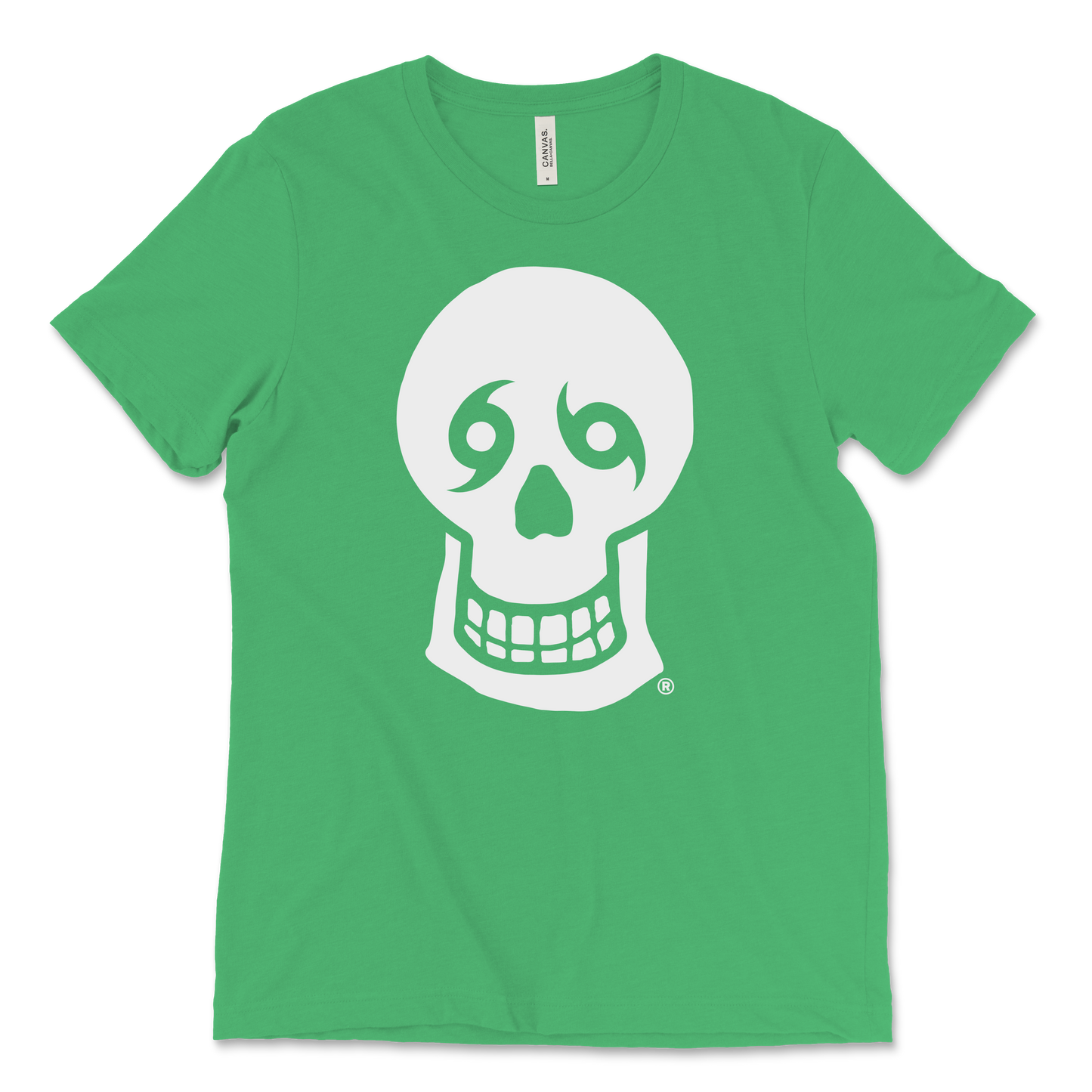 Big Skull Front Back Tee Green