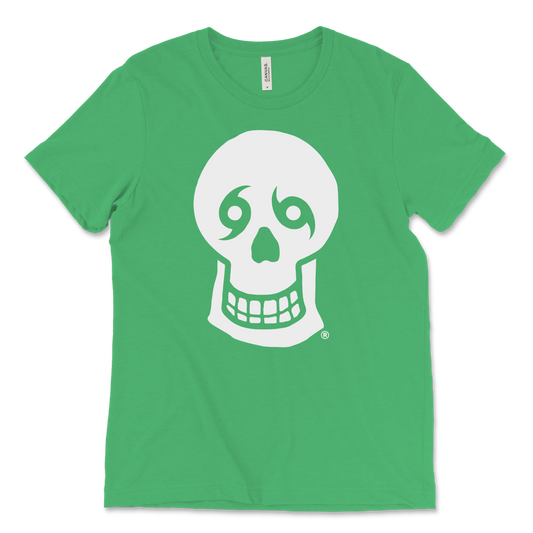 Big Skull Front Back Tee Green