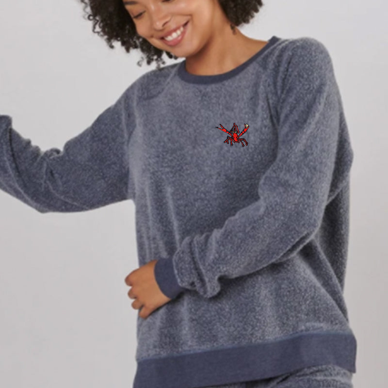 Crawfish Pullover, Embroidered