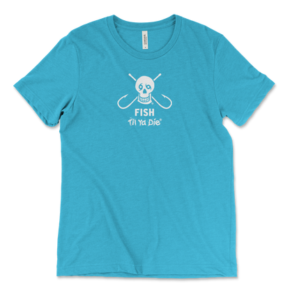 Fish Til Ya Die Skull w/ Fish Hooks Tee