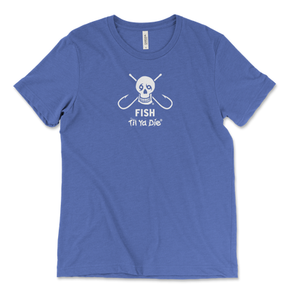 Fish Til Ya Die Skull w/ Fish Hooks Tee