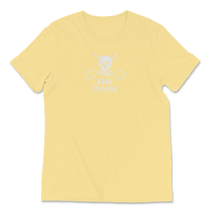 Fish Til Ya Die Skull w/ Fish Hooks Tee