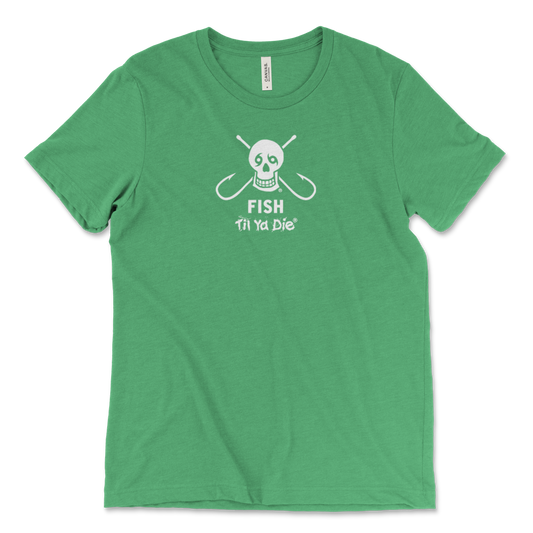 Fish Til Ya Die Skull Hooks Tee, Youth