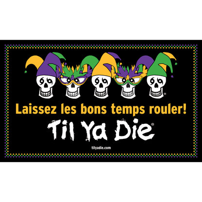 Skull Mardi Gras Krewe Flag