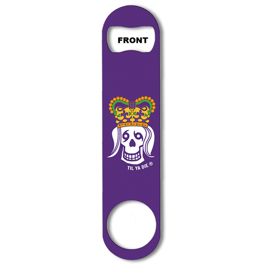 Mardi Gras Skull King Queen Bottle Opener