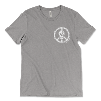 Peace Til Ya Die Skull w/ Peach Sign Tee