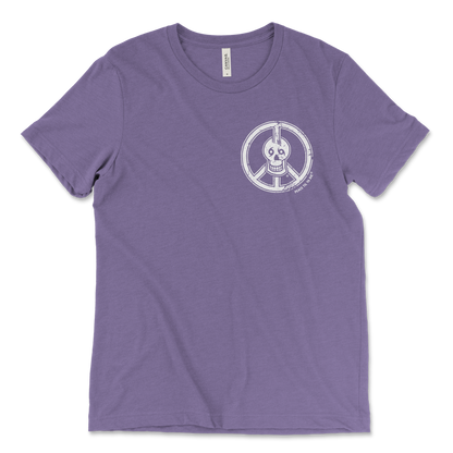 Peace Til Ya Die Skull w/ Peach Sign Tee