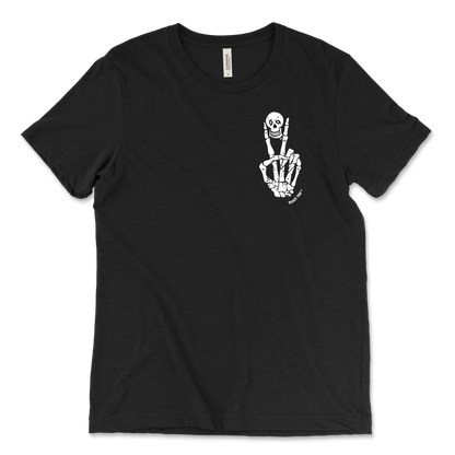 Peace Til Ya Die Skull w/ Peace Fingers Tee