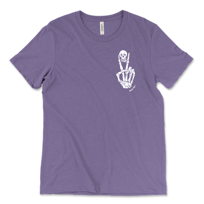 Peace Til Ya Die Skull w/ Peace Fingers Tee