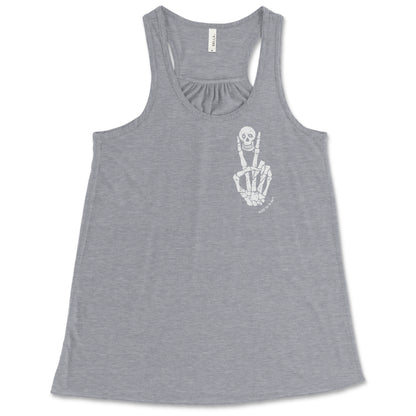 Peace Til Ya Die Skull w/ Peace Fingers Racerback