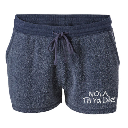 Nola Til Ya Die Fleece Shorts, Embroidered