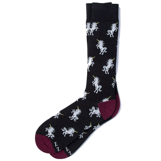 Unicorns are Magic Black Sock