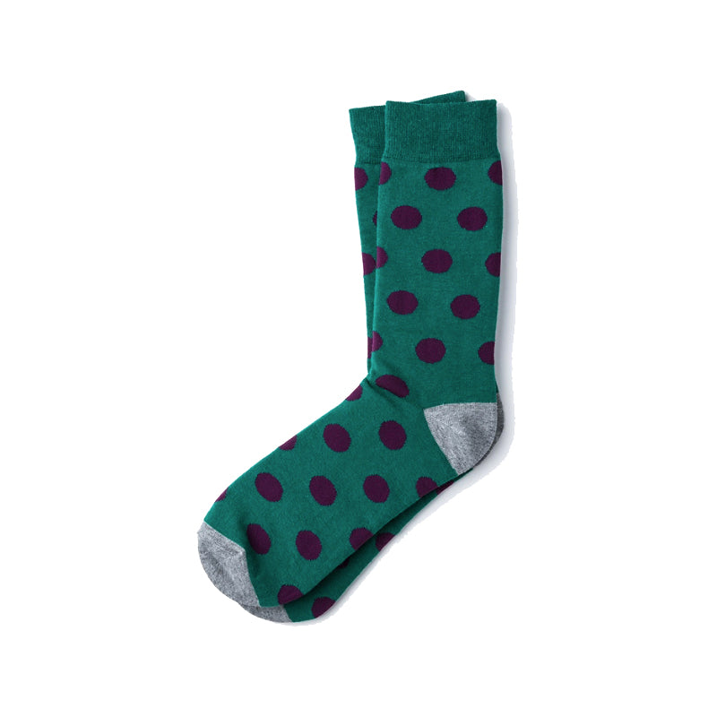Polka Dot Green Sock