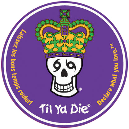 Skull King Sticker, Mardi Gras