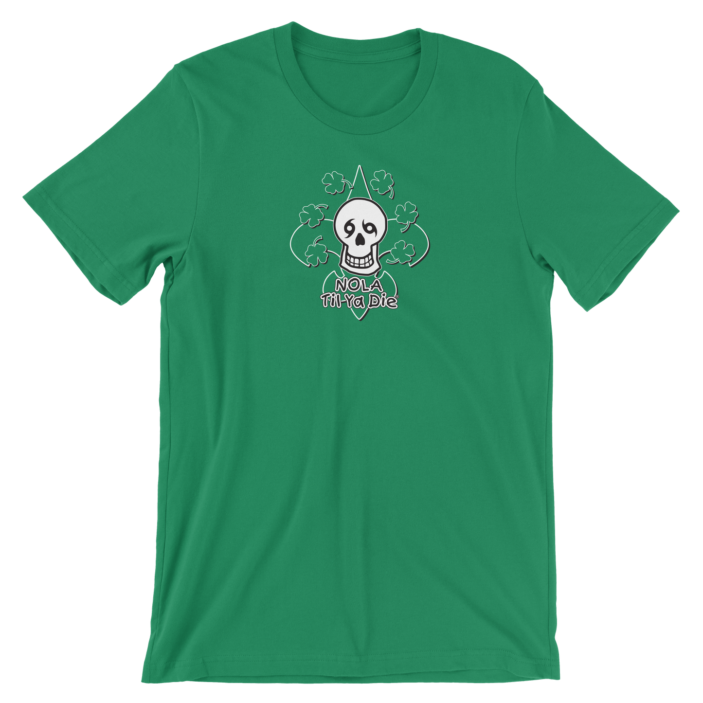 Nola Til Ya Die Skull w/ Irish Clover Tee