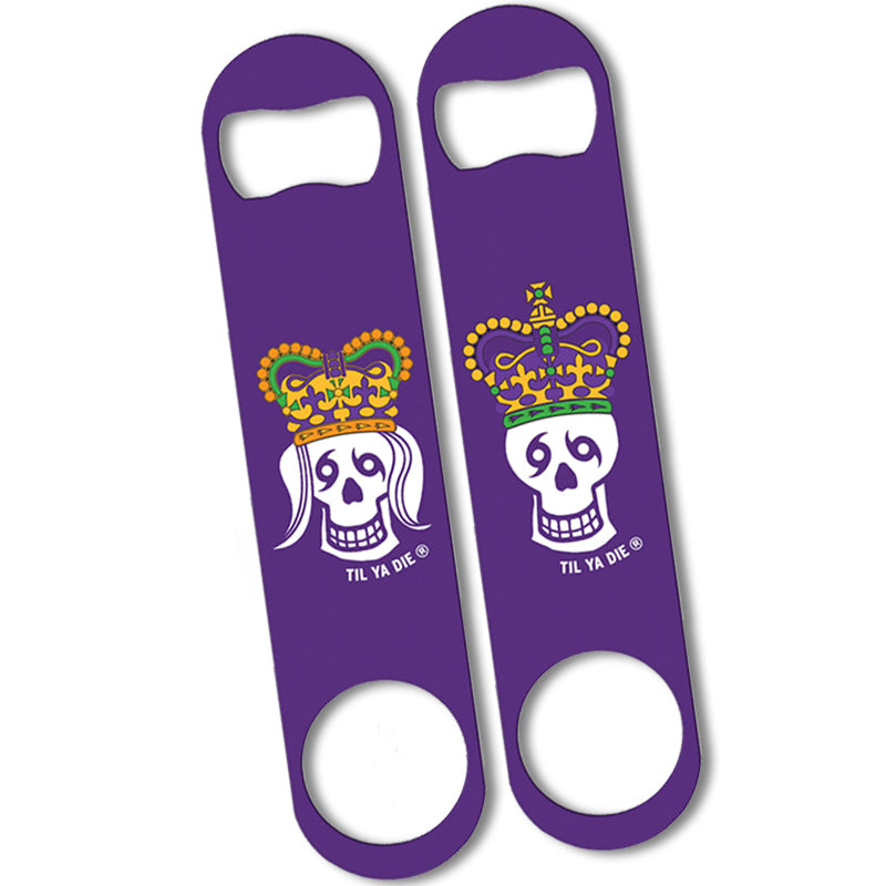 Skull King / Queen Bottle Opener, Mardi Gras